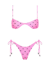 STELL CASSI Pink Heart Scoop Bikini Set