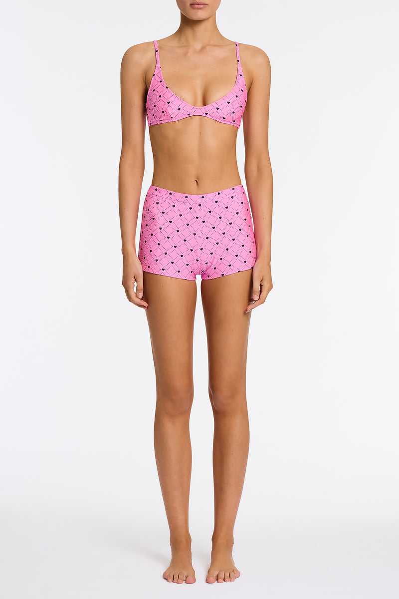CELESTE CASSI Pink Heart Short