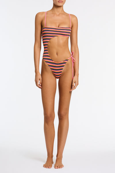 CINCI LONI Stripe Crochet One Piece