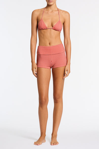 ELLI PRON Red Gingham Shorts