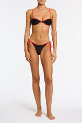 ESTE BOSSA Neoprene Scoop Crop Bikini Set