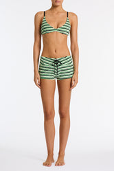 FREDY MINT SLICE STRIPE Terry Towelling  Short