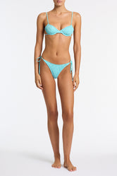 JARA SKY HIGH Blue Balconette Bikini Set