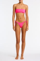 Kaya Mende Triangl Bandeau Bikini in Pink