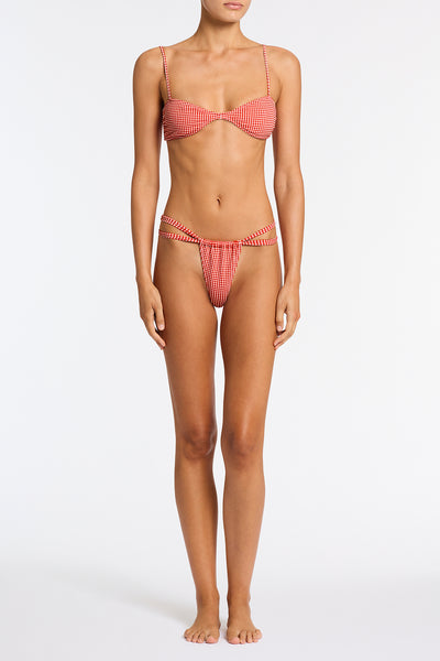 LOTTI PRON Red Gingham Bikini Set  