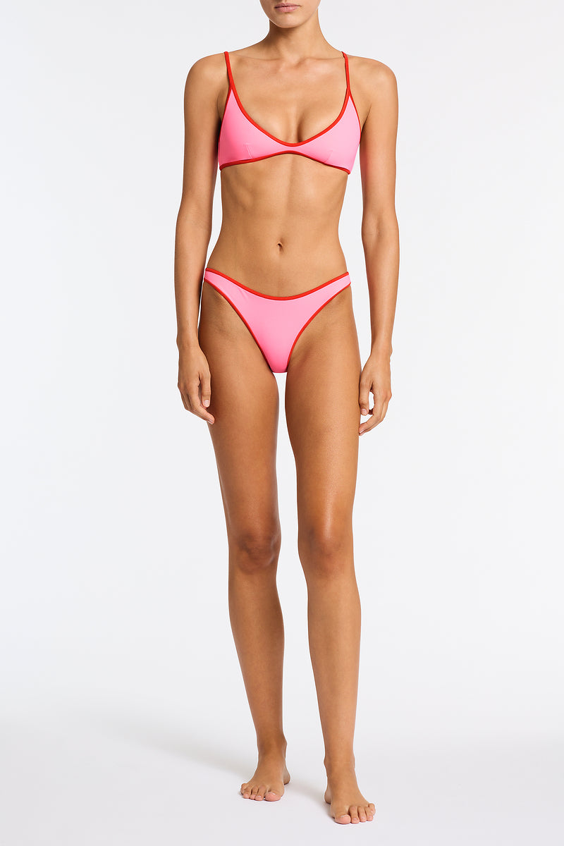MAIA DORE Pink Scoop Bikini Set