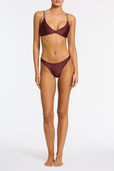 MAIA FARO Neoprene Crop Bikini Set