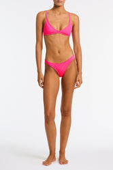 MAIA MENDE Pink Scoop Bikini Set