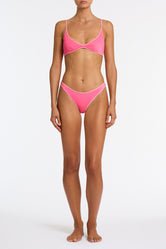 MAIA PINK PUNCH SPARKLE Crop Bikini Set