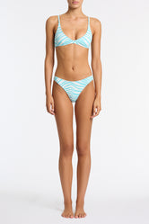 MAIA SKY ZEBRA SPLASH Crop Bikini Set