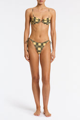 Mala Maronti Triangl Printed Velvet Bikini