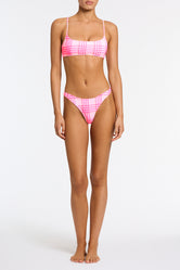 MICA PETALI Pink Scoop Bikini Set