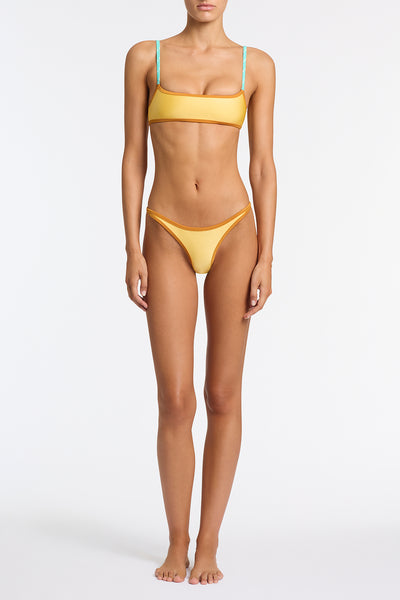 MIMA CANARY CRUSH Neoprene Crop Bikini Set