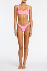 MIMA PINK CANDY VELVET Crop Bikini Set