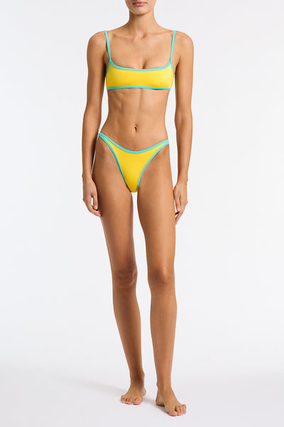 MIMA - XUMA Yellow Crop Bikini Set