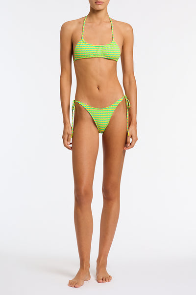 MYRTA - FETI Textured Halter Bikini Set