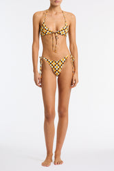 SOFI PORCHE Geometric Halter Bikini Set