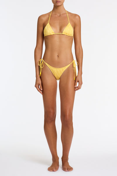 VINCA BUTTER Yellow Triangle Bikini Set