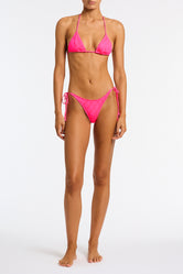 VINCA MENDE Pink Triangle Bikini Set