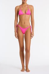 VINCA POMEGRANATE Pink Triangle Bikini Set