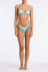 VINCA SKY HIGH Blue Triangle Bikini Set