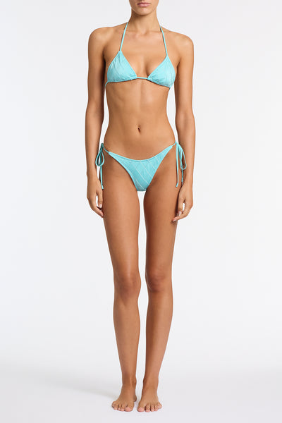 VINCA SKY HIGH Blue Triangle Bikini Set