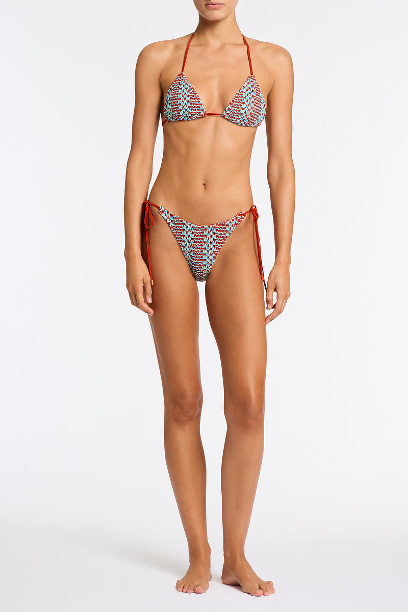 VINCA TORI Crochet Triangle Bikini Set 