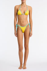 VINCA - XUMA Yellow Triangle Bikini Set