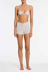 BOBBI LUSAIL White Terry Towelling Short