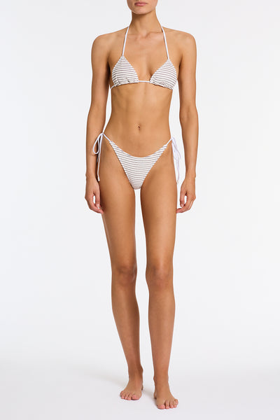 VINCA LUSAIL White Terry Towelling Triangle Bikini Set