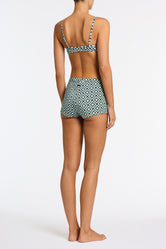 CELESTE POLLO Geometric Short