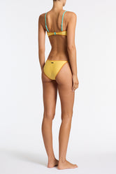 ESTE CANARY CRUSH Neoprene Halter Bikini Set