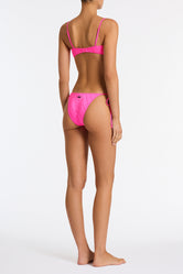 ESTE POMEGRANATE Pink Scoop Bikini Set