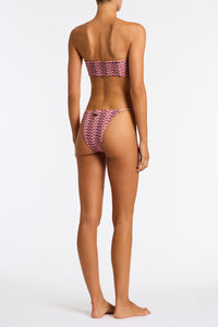 KAYA - BLOSS Pink Crochet Bandeau Bikini Set