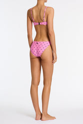 MAIA CASSI Pink Heart Scoop Bikini Set