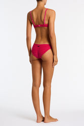 MAIA - MELIN Pink Velvet Scoop Bikini Set