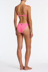 MAIA PINK PUNCH SPARKLE Crop Bikini Set