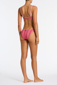 MAIA - ALINA Pink Crochet Scoop Bikini Set