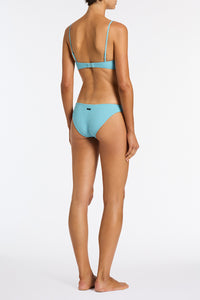 MICA - JORCA Blue Crochet Crop Bikini Set