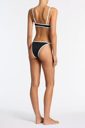 MIMA JETT Black Crop Bikini Set