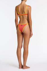 MIMA RUBY RED SPARKLE Crop Bikini Set