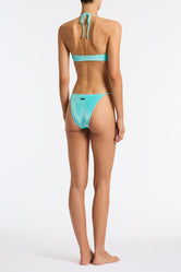 SOFI HIRST Blue Velvet Triangle Bikini Set