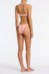 SOFI PORTE Pink Geometric Halter Bikini Set