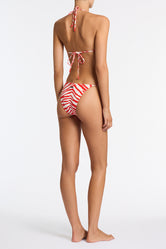 VINCA - CHERRY ZEBRA SPLASH Triangle Bikini Set