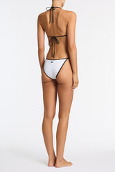 VINCA PANDA WHITE  Neoprene Triangle Bikini Set