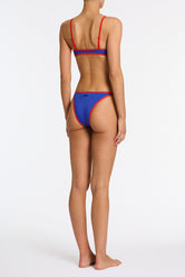 MIMA SALA Blue Crop Bikini Set