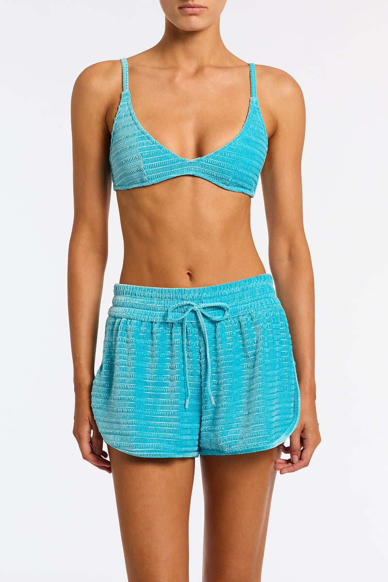 CARA - COTE Blue Velvet Short