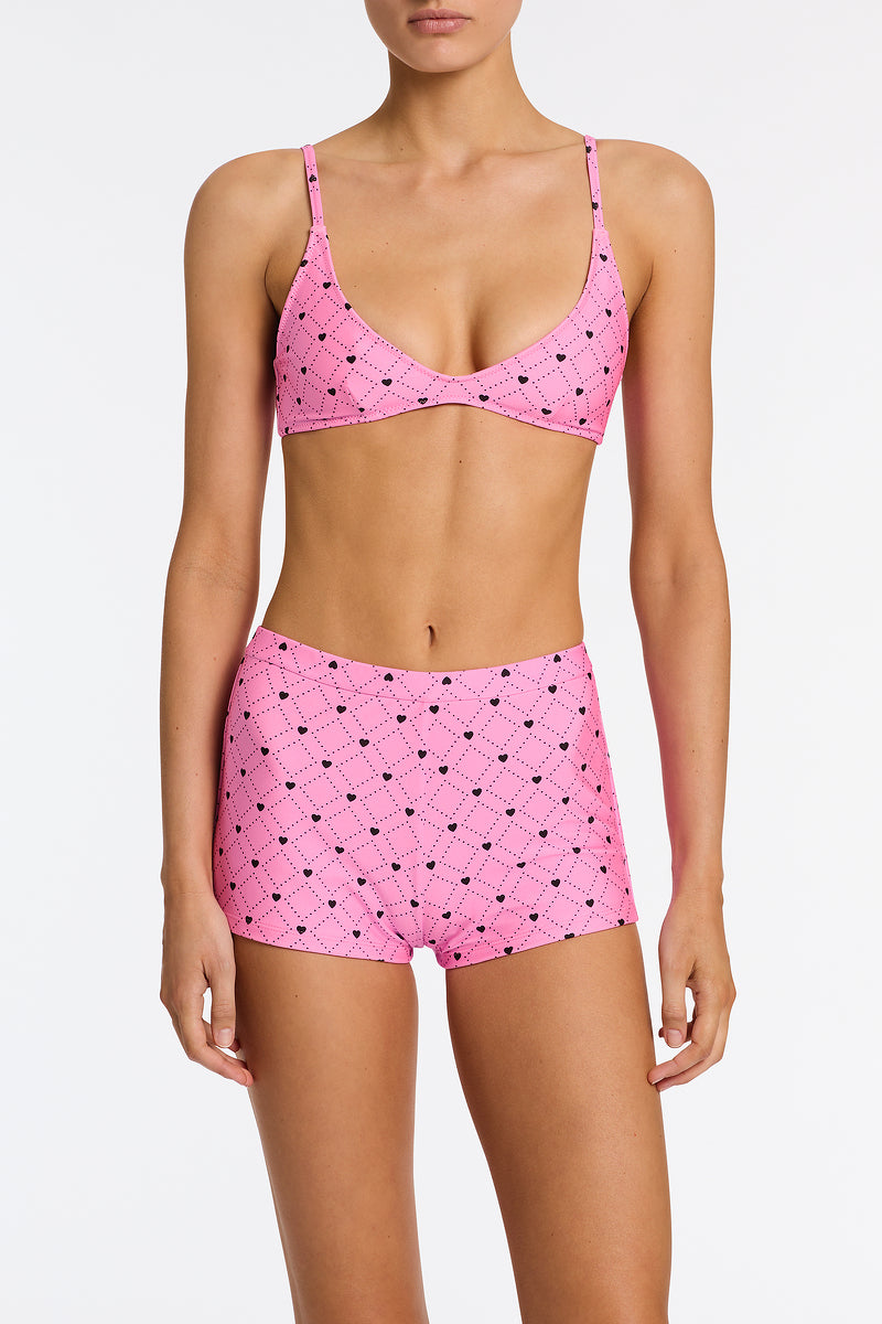 CELESTE CASSI Pink Heart Short