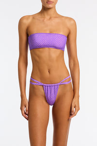 CLOVA - HAZE Purple Bandeau Bikini Set