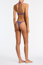 Cora Monty Triangl Purple Sparkle Crochet Bikini